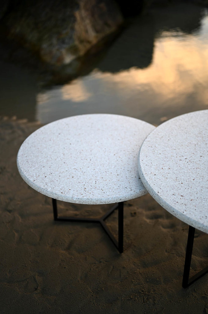 Duo Tables Basses Coquillage En Terrazzo Marin 2C Artmeta