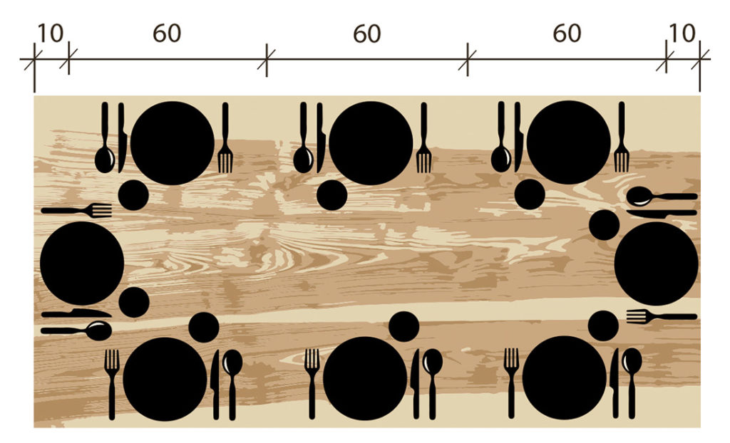 Quelles dimensions de table pour vos convives ? / Artmeta