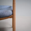 Chaise en tissu et bois massif / Assise confortable coton / Design léger Espagne