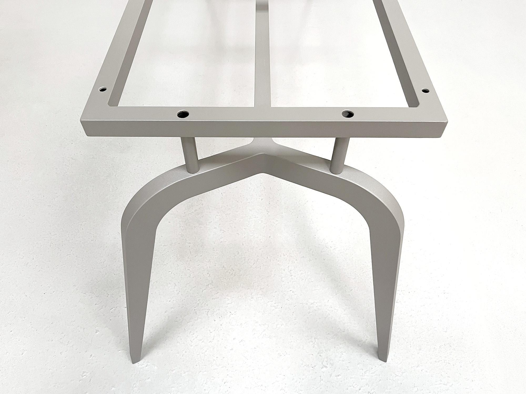 Pied de table metal sur mesure Celeste clair