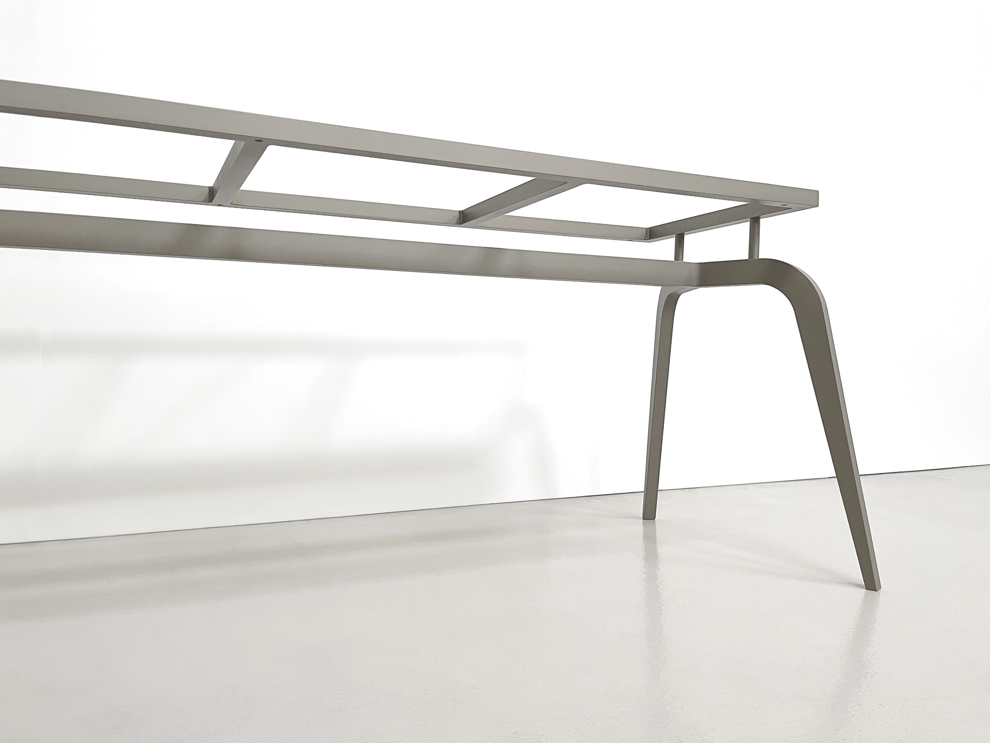 Pied de table metal sur mesure Celeste clair