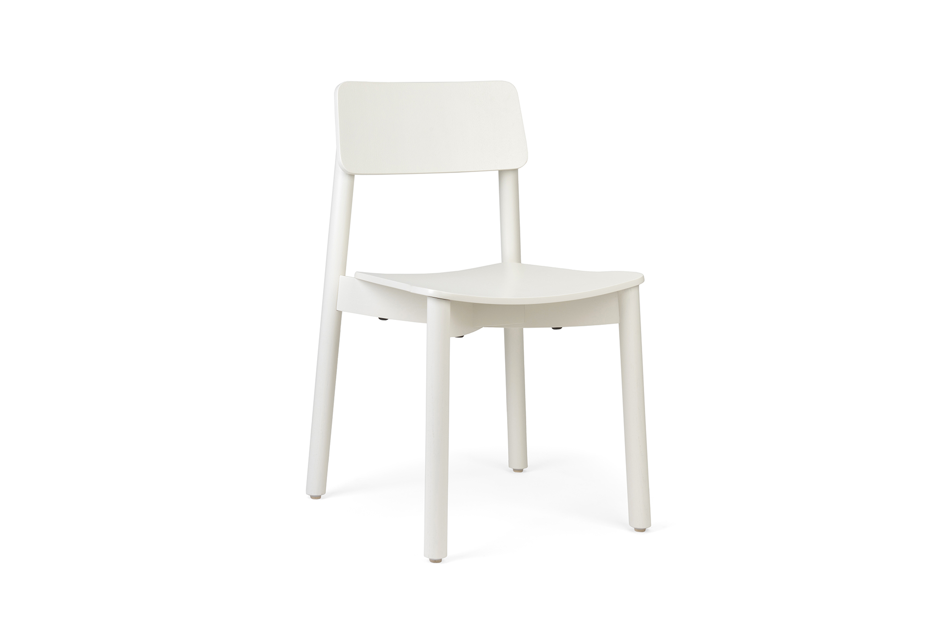 Chaise en bois Fenabel Mine hêtre laqué blanc FARO