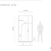 Double porte verrière tiercé avec arrondis N°94